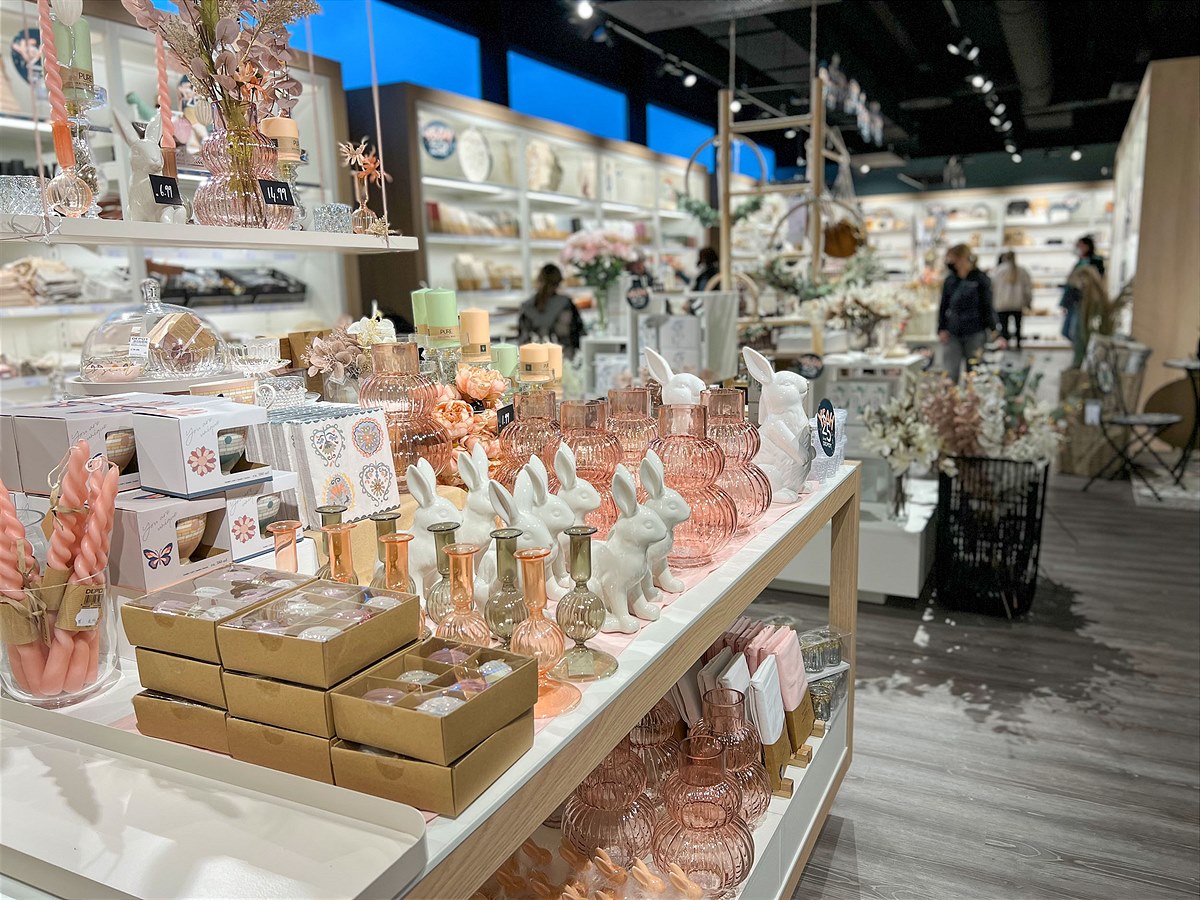 Vielfalt an Dekoartikeln für Ostern im neuen DEPOT Store im ZIMBAPARK